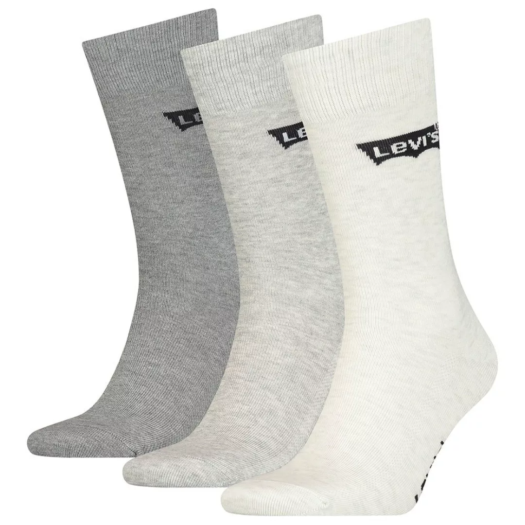 Levi´s ® Regular Cut Batwing Logo Socken 3 Paare EU 43-46 Grey Combo günstig online kaufen
