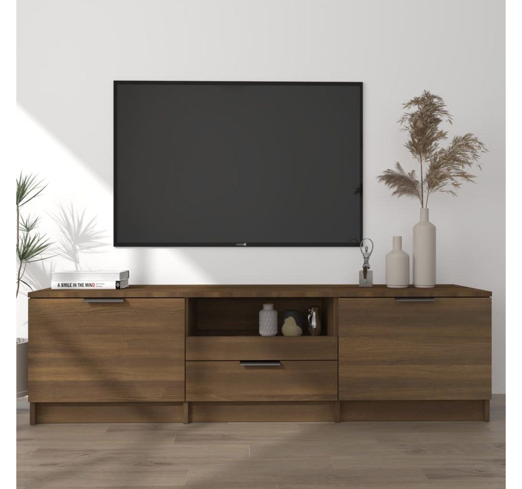 vidaXL TV-Schrank TV-Schrank Braun Eichen-Optik 140x35x40 cm Spanplatte Low günstig online kaufen