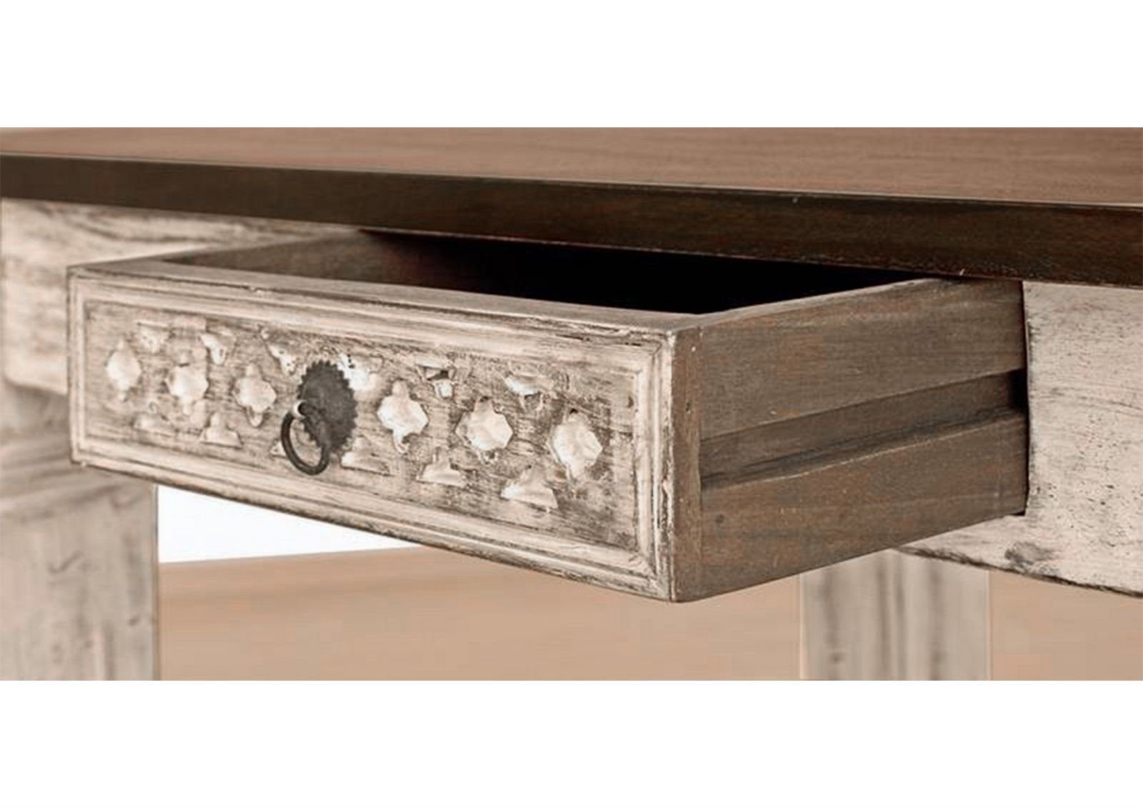 Massivmoebel24 Esstisch CASTLE-ANTIK (Massivholztisch 130x90 aus günstig online kaufen