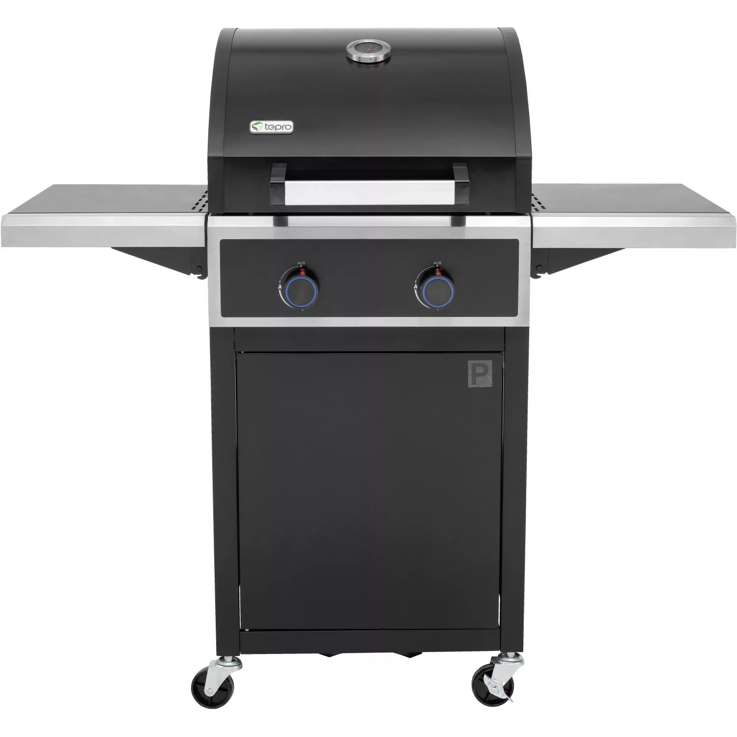 Tepro Gasgrill Keansburg 2 mit Seitenbrenner Schwarz-Edelstahl günstig online kaufen