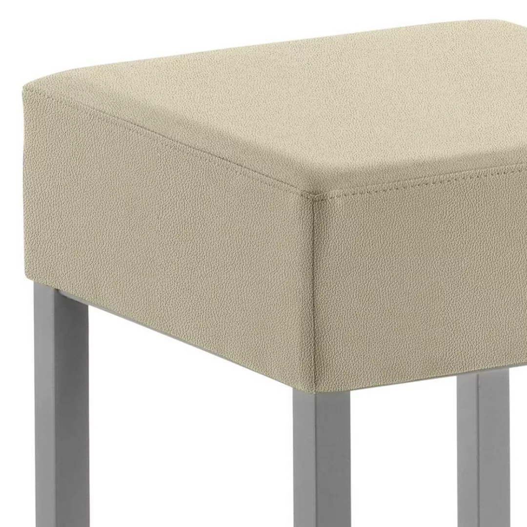 Hocker für Küche 64 cm Sitzhöhe Microfaser Bezug günstig online kaufen