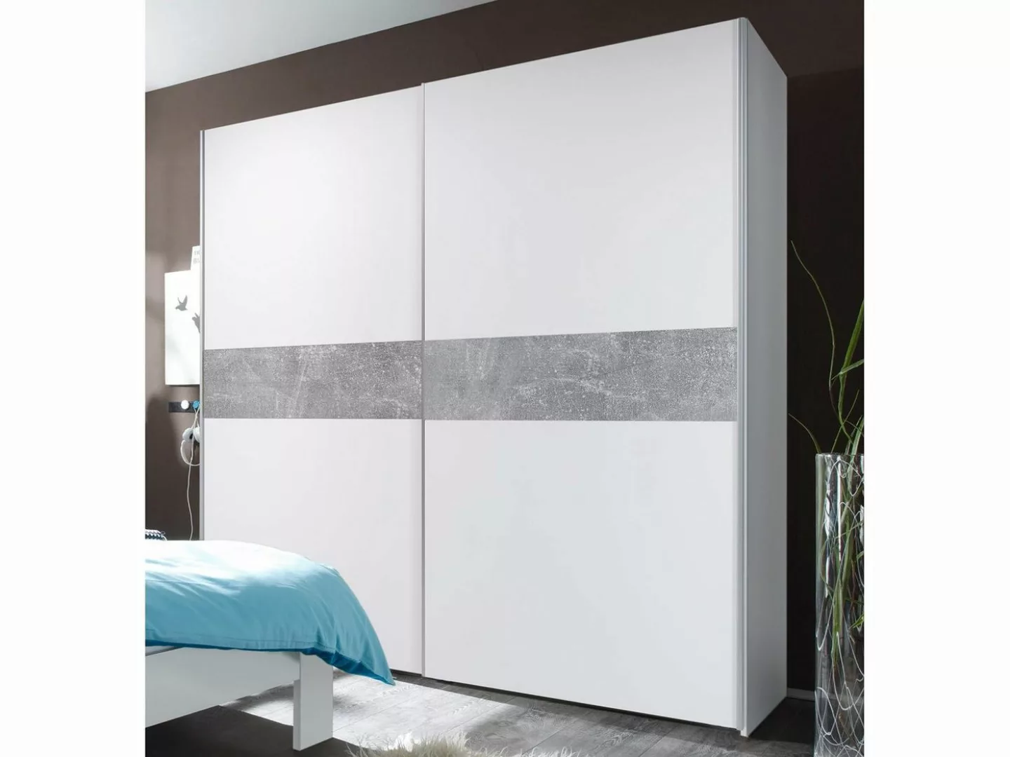 möbelando Schwebetürenschrank Noni 170 x 195 x 60 cm (B/H/T) günstig online kaufen