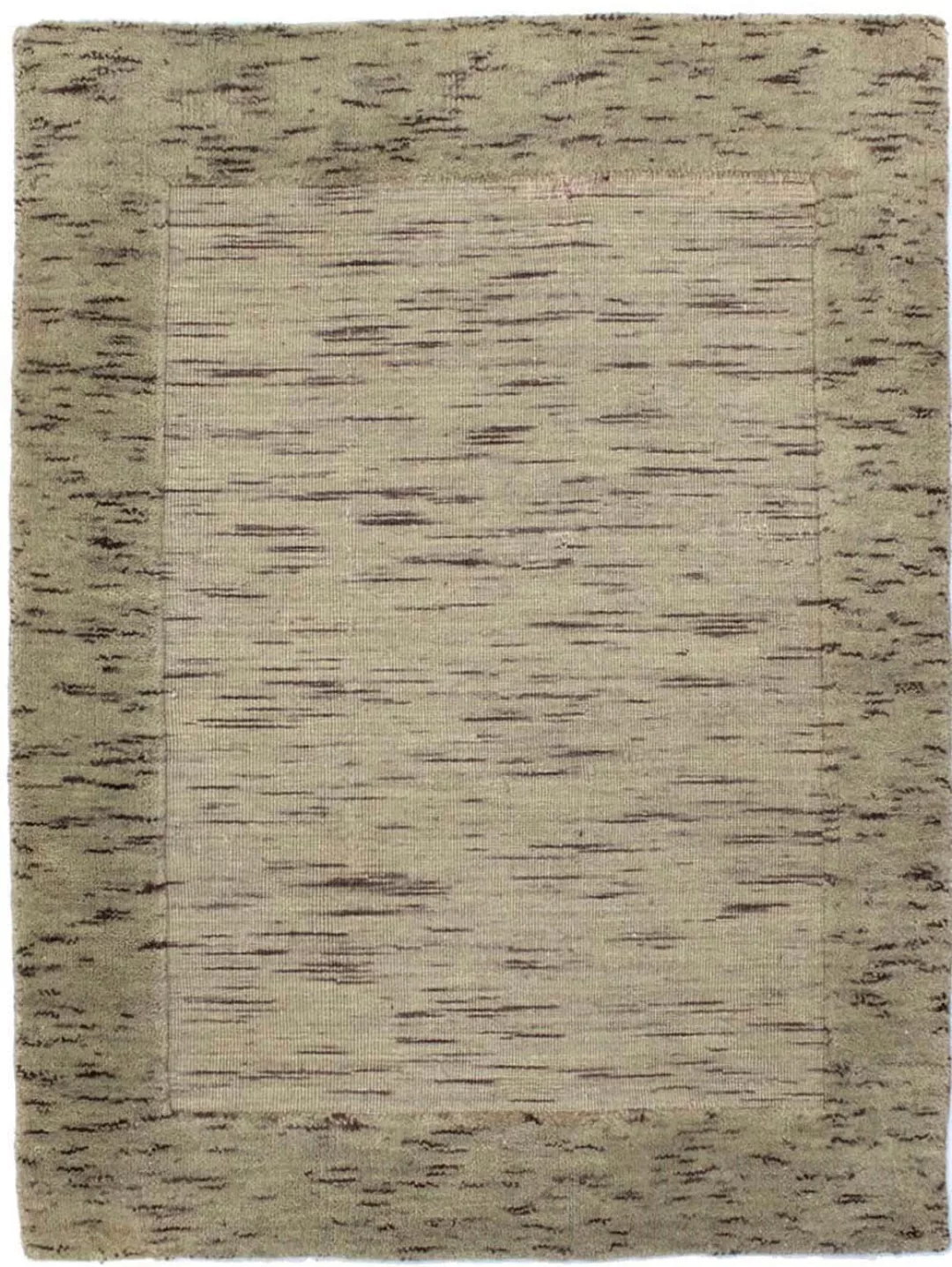 morgenland Wollteppich »Loribaft Teppich handgewebt silber«, rechteckig, Ku günstig online kaufen