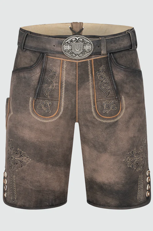Lederhose Brody mit Gürtel günstig online kaufen