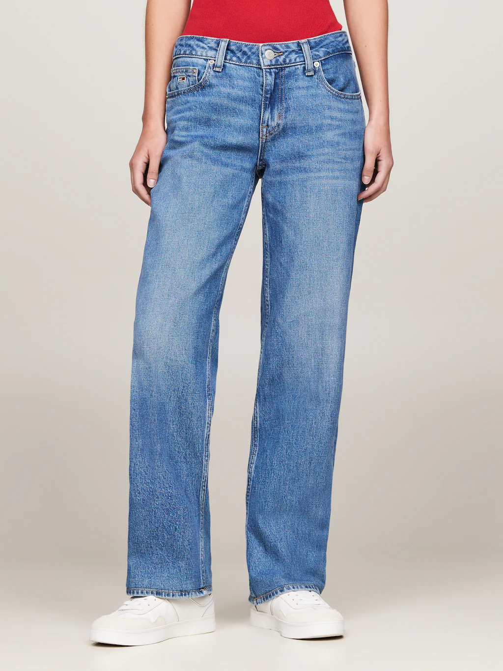 Tommy Jeans Straight-Jeans SOPHIE LW STR CH0152 mit Nieten günstig online kaufen