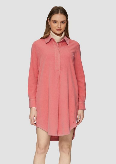 s.Oliver Shirtkleid Midikleid (1-tlg) Rundhals-Ausschnitt, langarm, Struktu günstig online kaufen