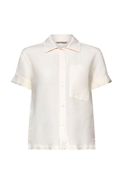 Esprit Kurzarmbluse Linen Shirt günstig online kaufen