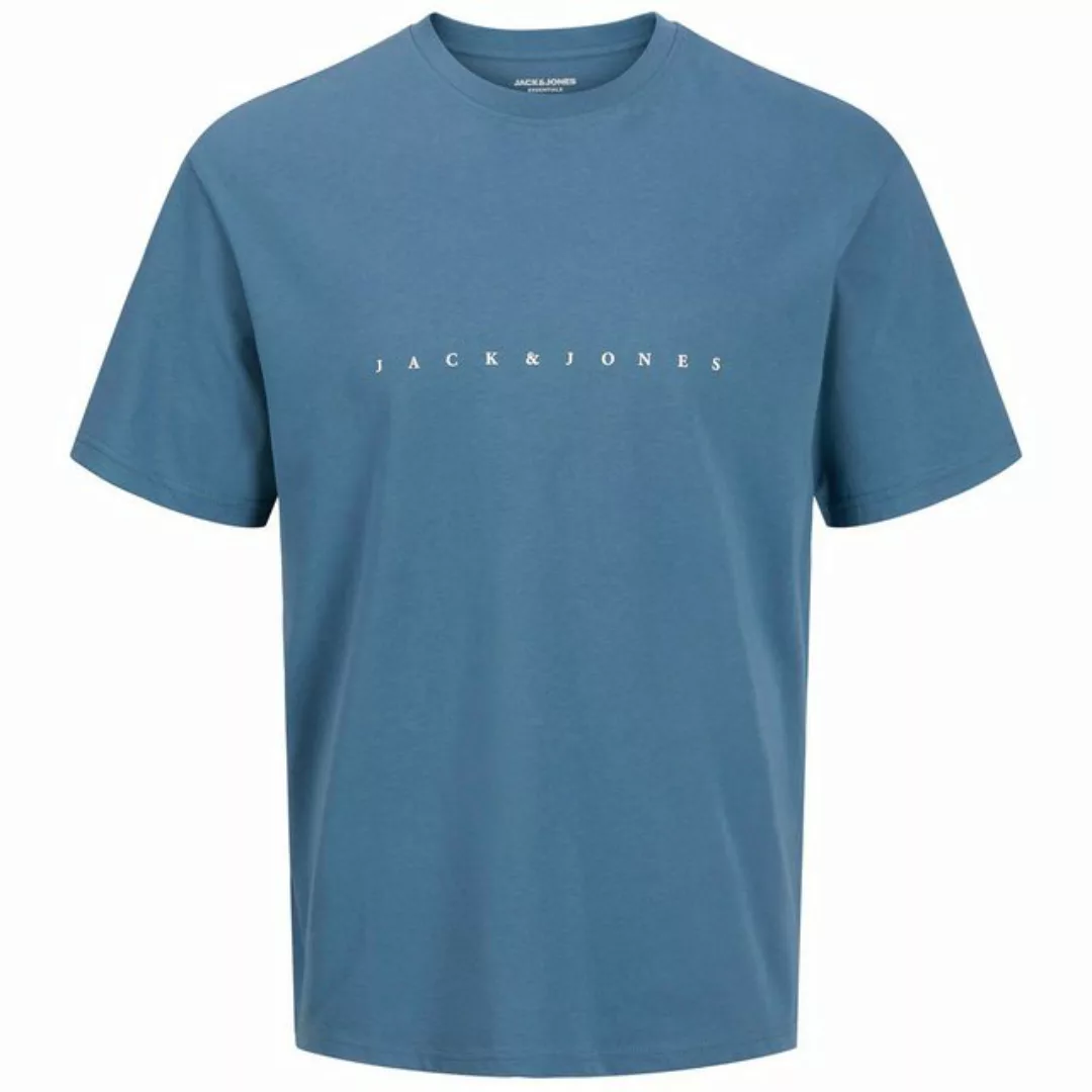 Jack & Jones Rundhalsshirt Große Größen Herren T-Shirt JJESTAR rauchblau Ja günstig online kaufen