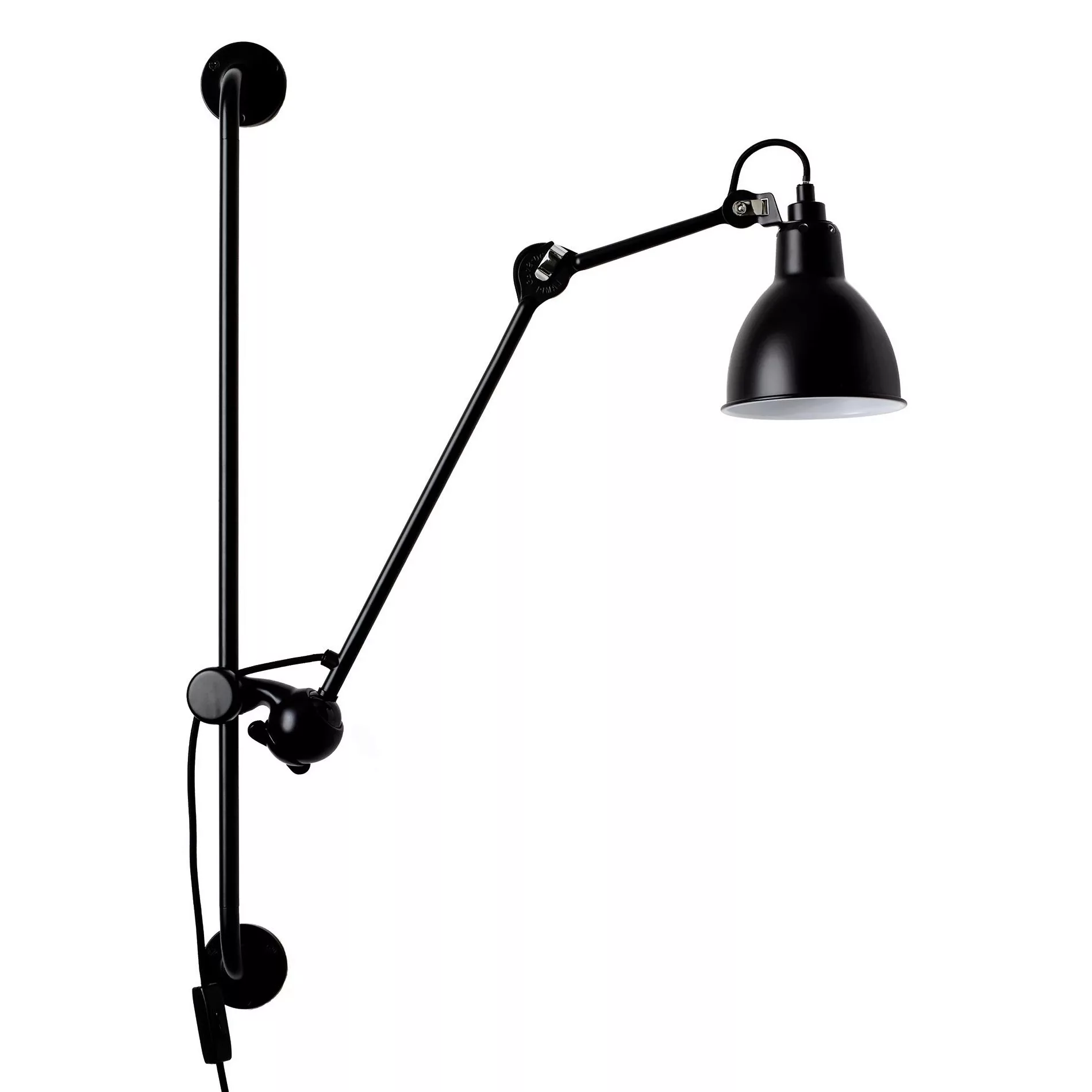 DCW - Lampe Gras N°210 Wandleuchte - schwarz/LxBxH 73x14x78cm günstig online kaufen