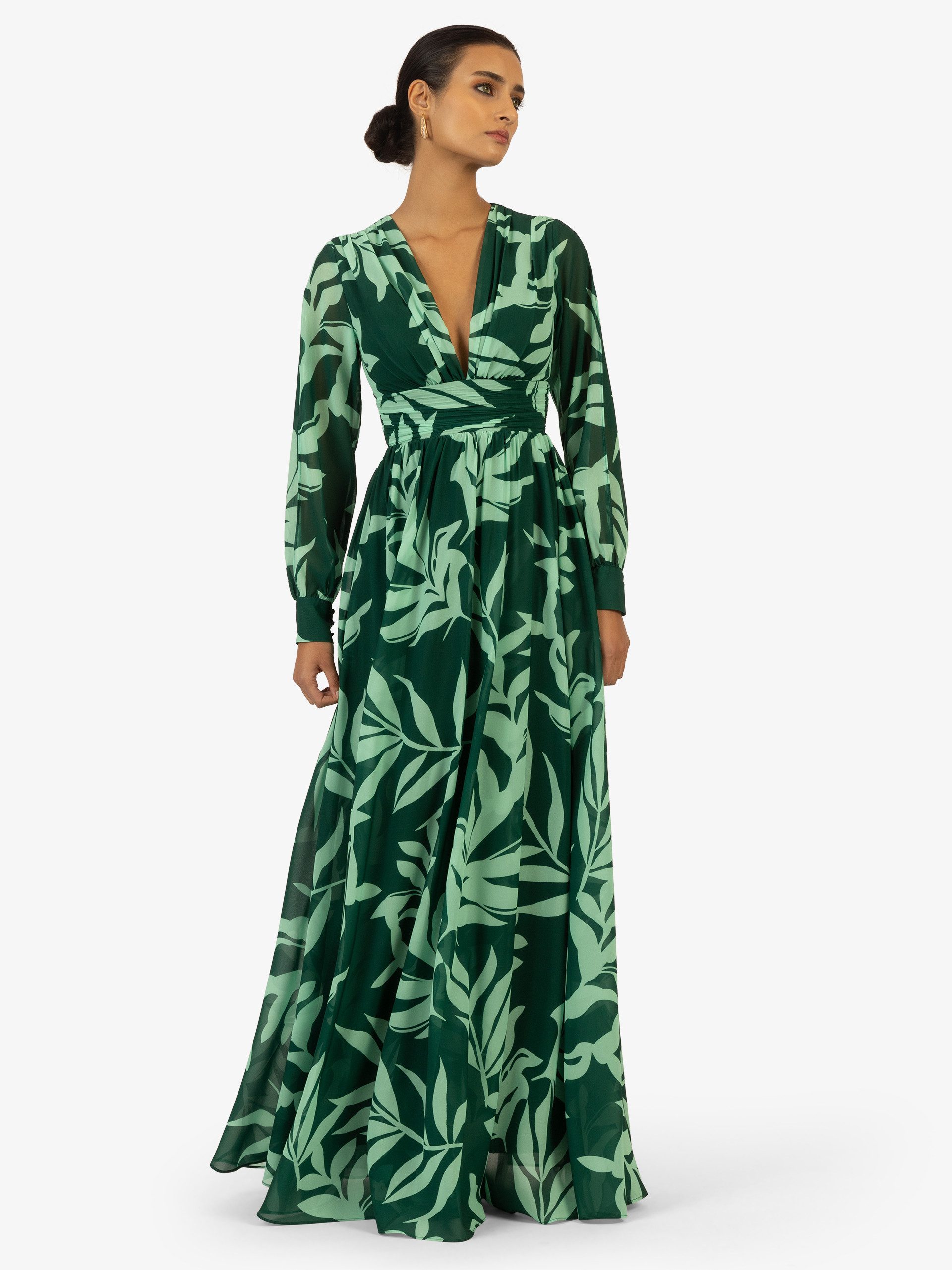 Kraimod Abendkleid mit V-Ausschnitt und langen günstig online kaufen