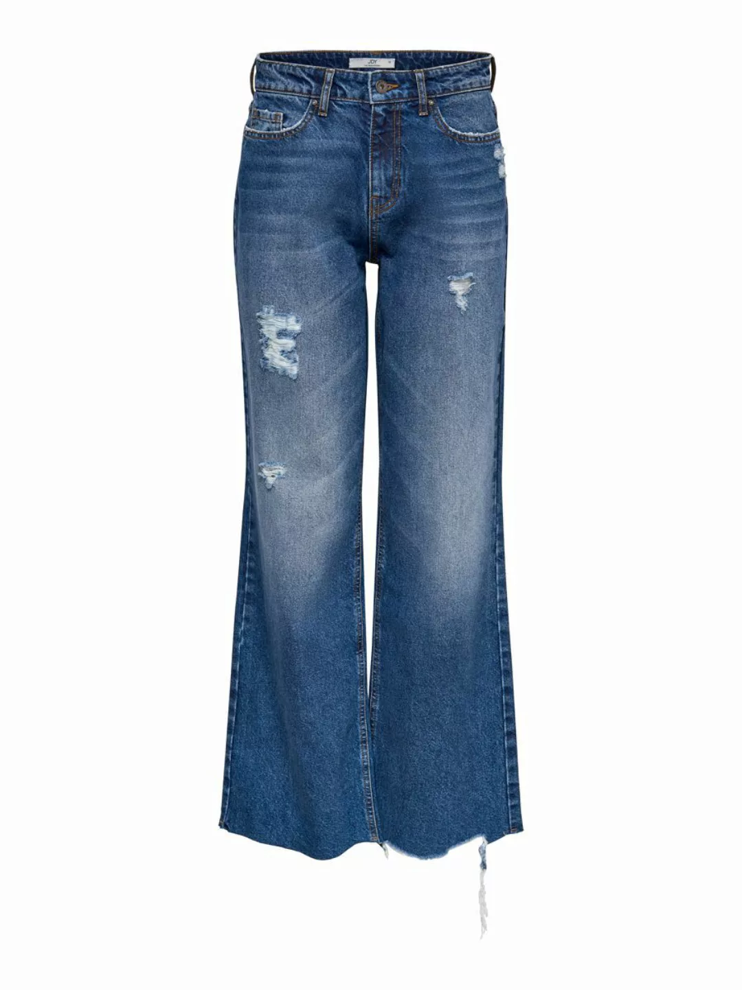 ONLY Jdyselma Life Wide Destroy High Waist Jeans Damen Blau günstig online kaufen