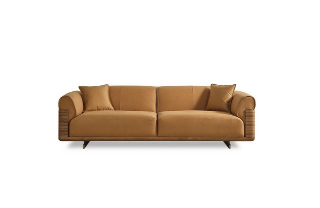 Xlmoebel Sofa Braunes Stoffsofa Set mit Polsterung - Sofagarnitur in, Herge günstig online kaufen