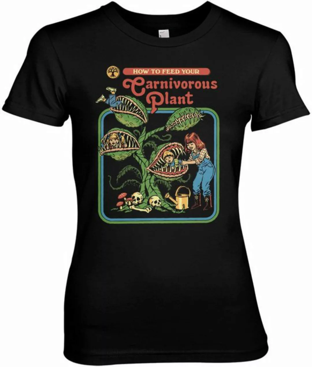 Steven Rhodes T-Shirt Carnivorous Plant Girly Tee günstig online kaufen