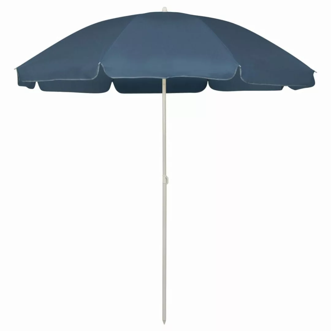 vidaXL Sonnensegel Strandschirm Blau 240 cm, günstig online kaufen
