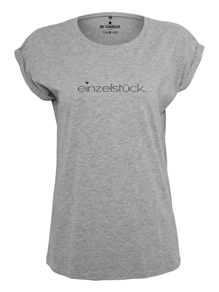 Print-Shirt Be Famous Women Rolled T-Shirt. günstig online kaufen