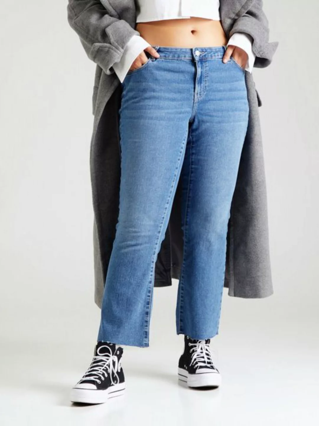 Vero Moda Curve 7/8-Jeans VMCSHEILA (1-tlg) Plain/ohne Details günstig online kaufen