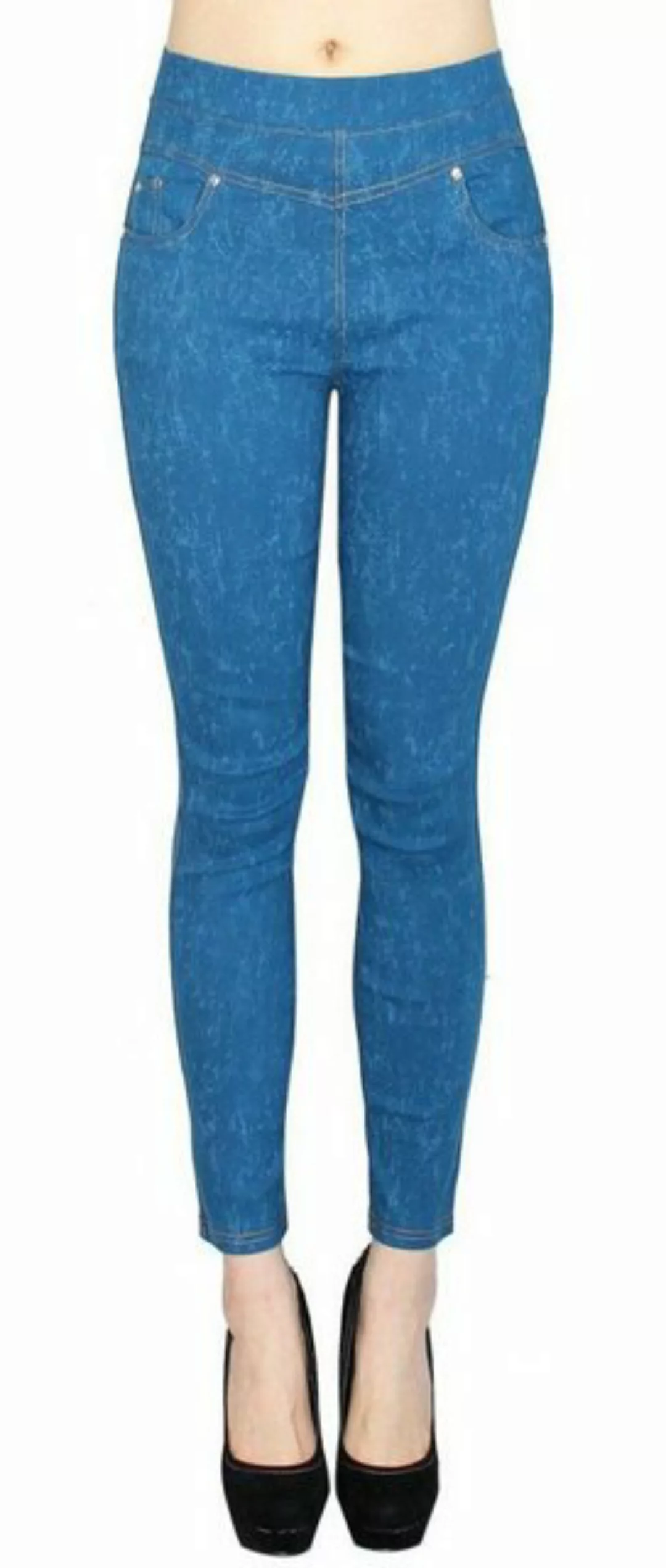 dy_mode Treggings Damen Treggings Jeans Optik Röhren Hose Skinny Pants mit günstig online kaufen