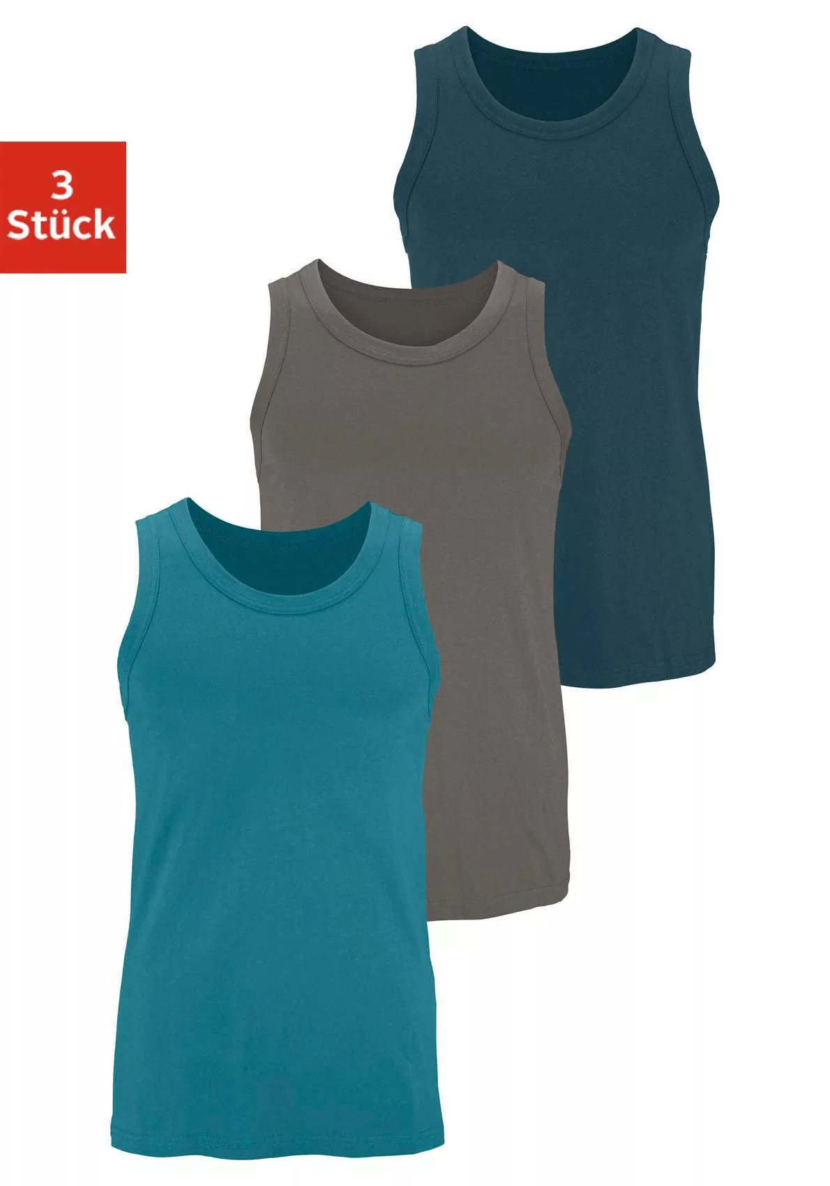 H.I.S Tanktop (Packung, 3-tlg) aus Baumwolle günstig online kaufen