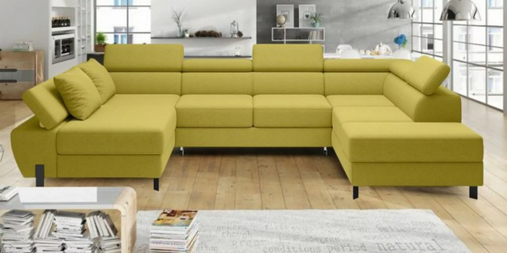 99rooms Wohnlandschaft Molinardi XL, Sofa, U-Form, Ottomane links oder rech günstig online kaufen