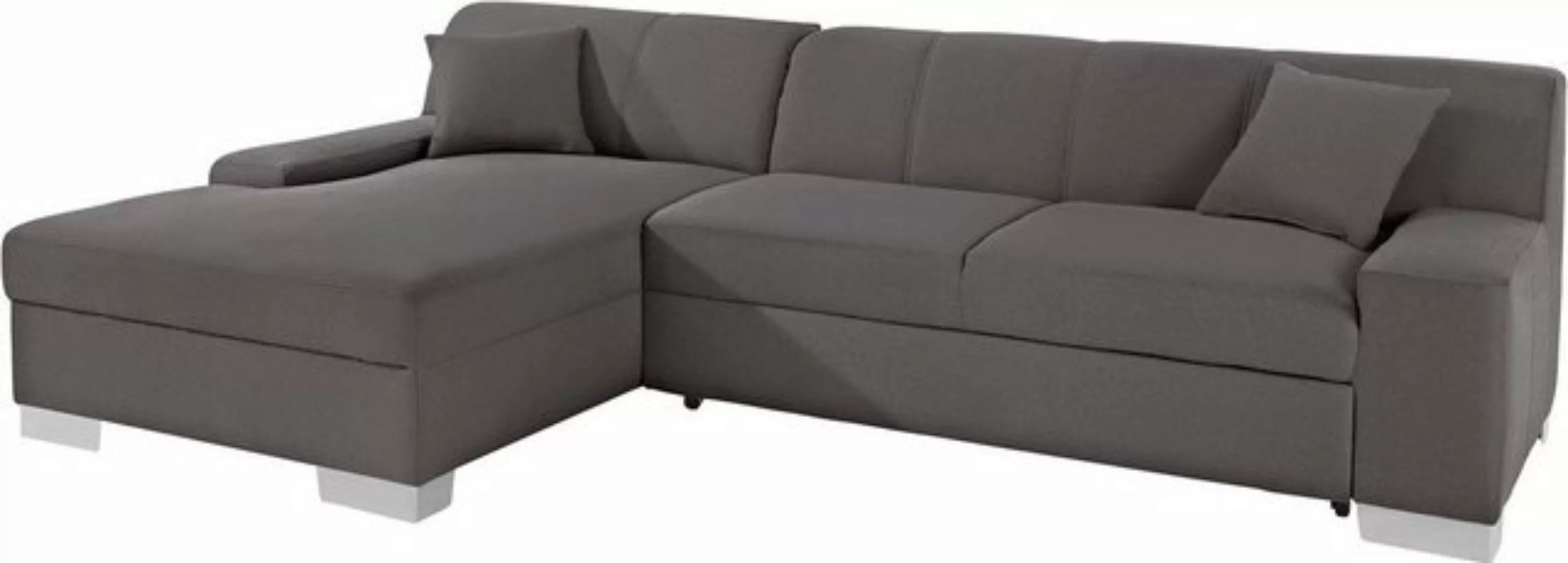 DOMO collection Ecksofa "Bero L-Form", wahlweise mit Bettfunktion günstig online kaufen