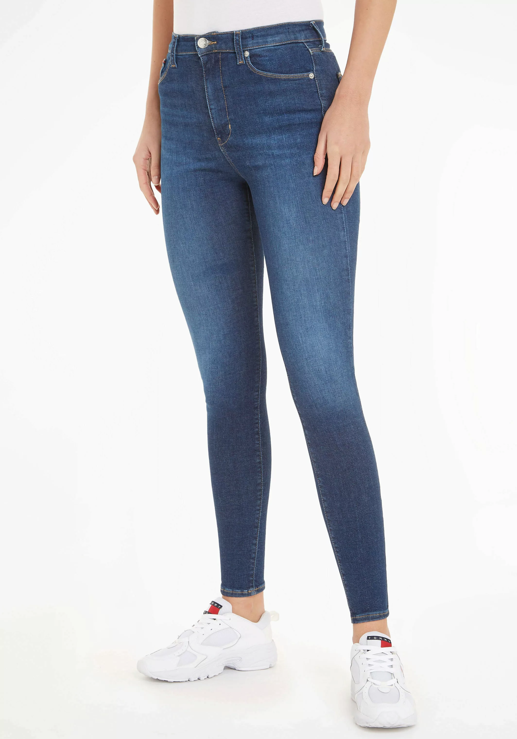 Tommy Jeans Skinny-fit-Jeans Sylvia mit gestickter Tommy Jeans Logo-Flag günstig online kaufen