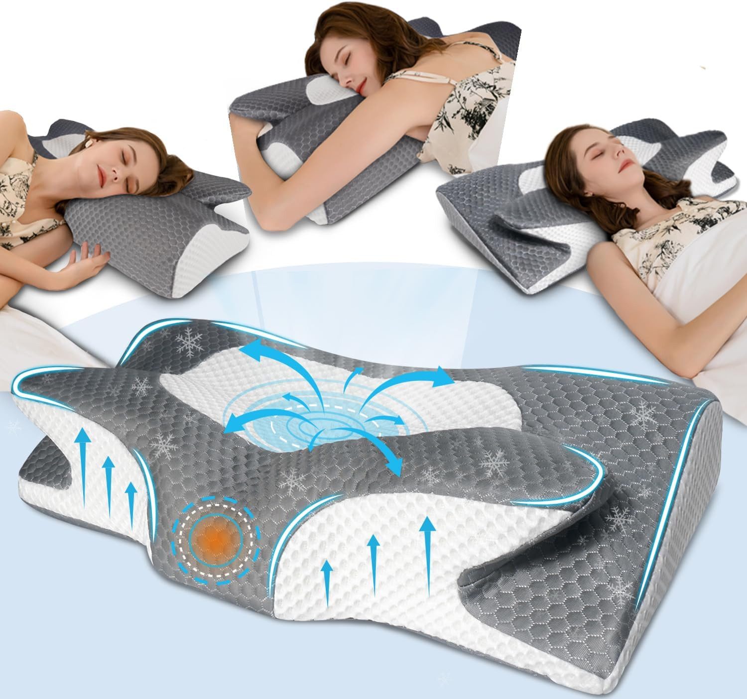 Esun Nackenstützkissen Memory Foam Kissen, Ergonomisches günstig online kaufen