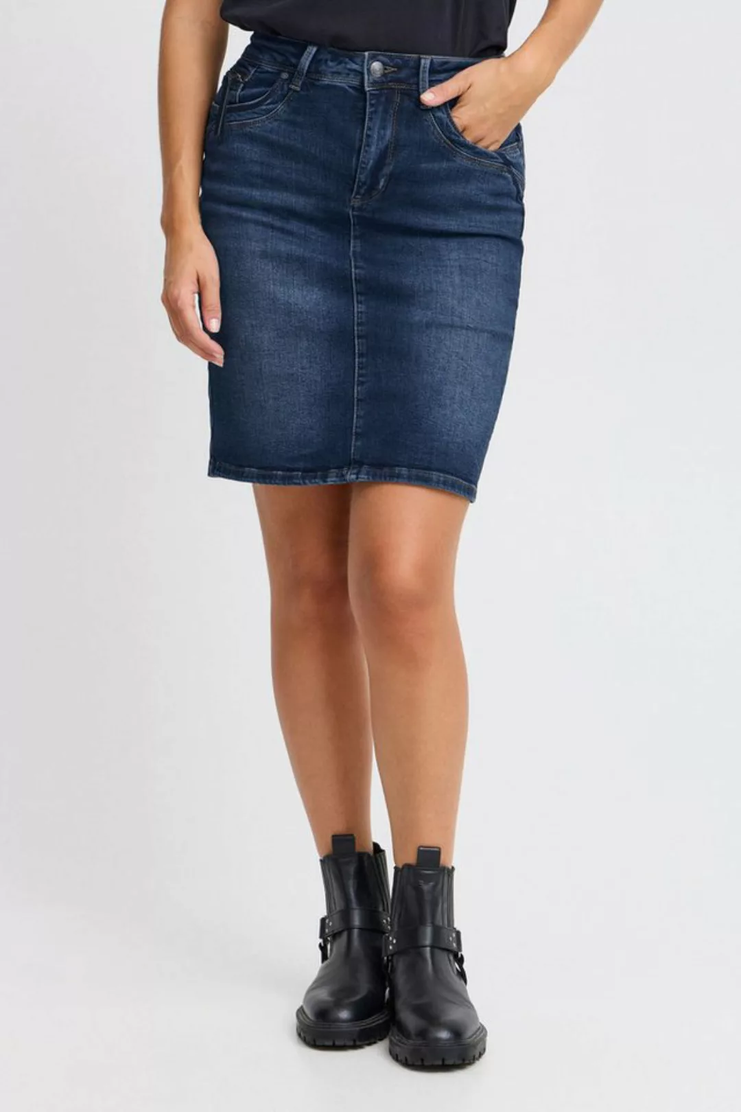 Pulz Jeans Jeansrock PZKAROLINA HW Skirt schicker Jeansrock günstig online kaufen