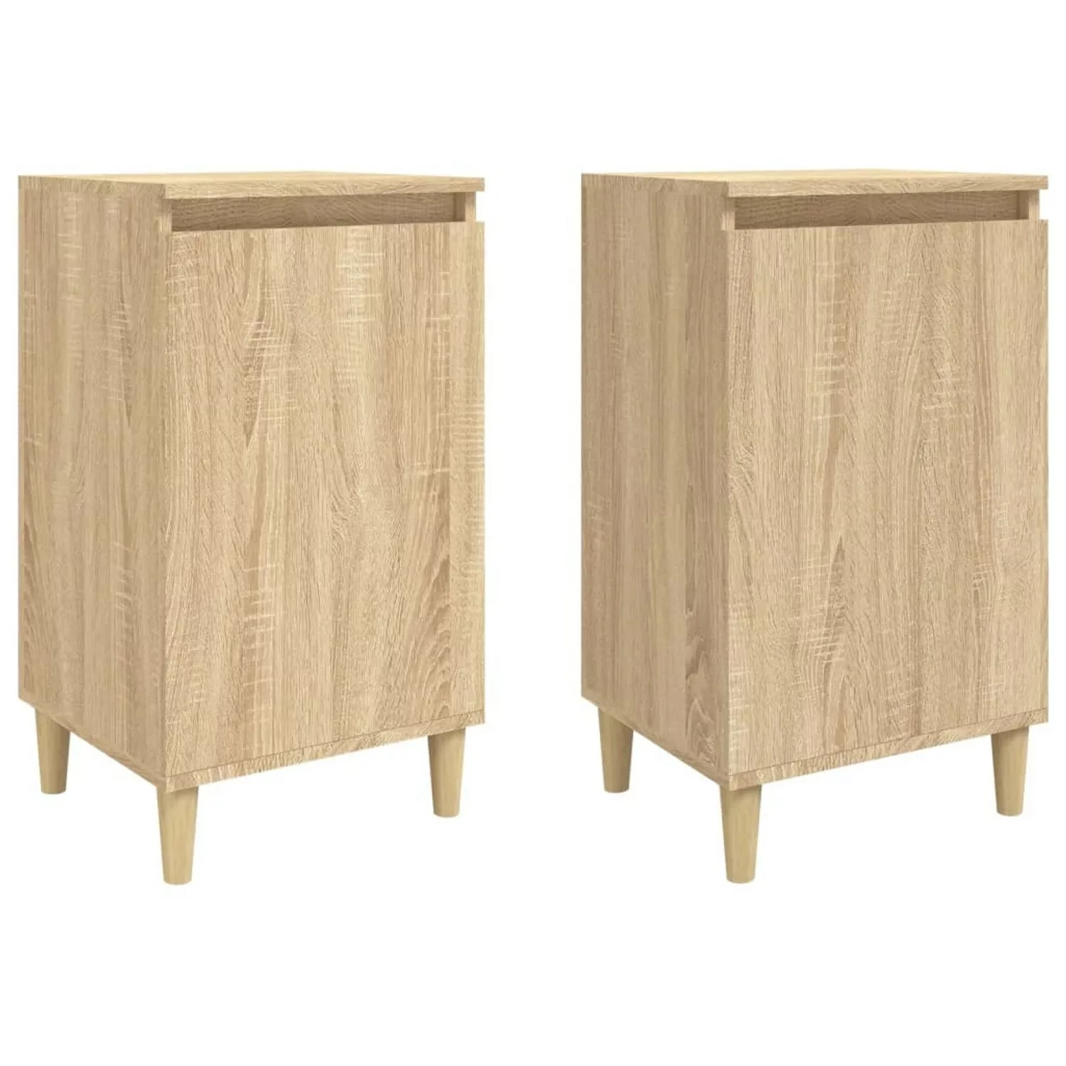 Vidaxl Nachttische 2 Stk. Sonoma-eiche 40x35x70 Cm Holzwerkstoff günstig online kaufen