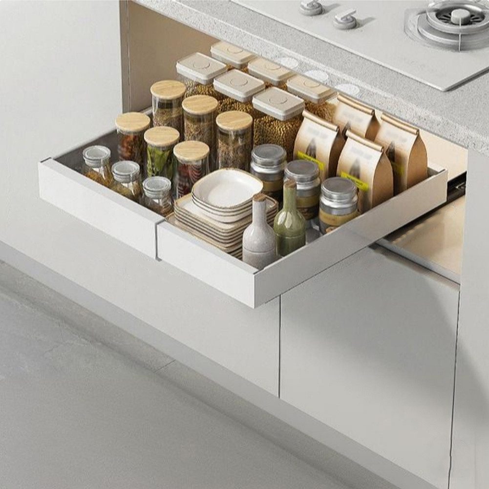 GarveeMore Küchenorganizer-Set 32-52CM Expandierbarer Ausziehbarer Schrank günstig online kaufen