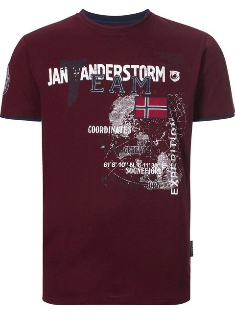 Jan Vanderstorm T-Shirt SÖLVE aus robustem Baumwolljersey günstig online kaufen