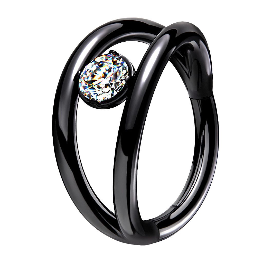 Taffstyle Nasenpiercing Doppel Ring Septum Piercing günstig online kaufen