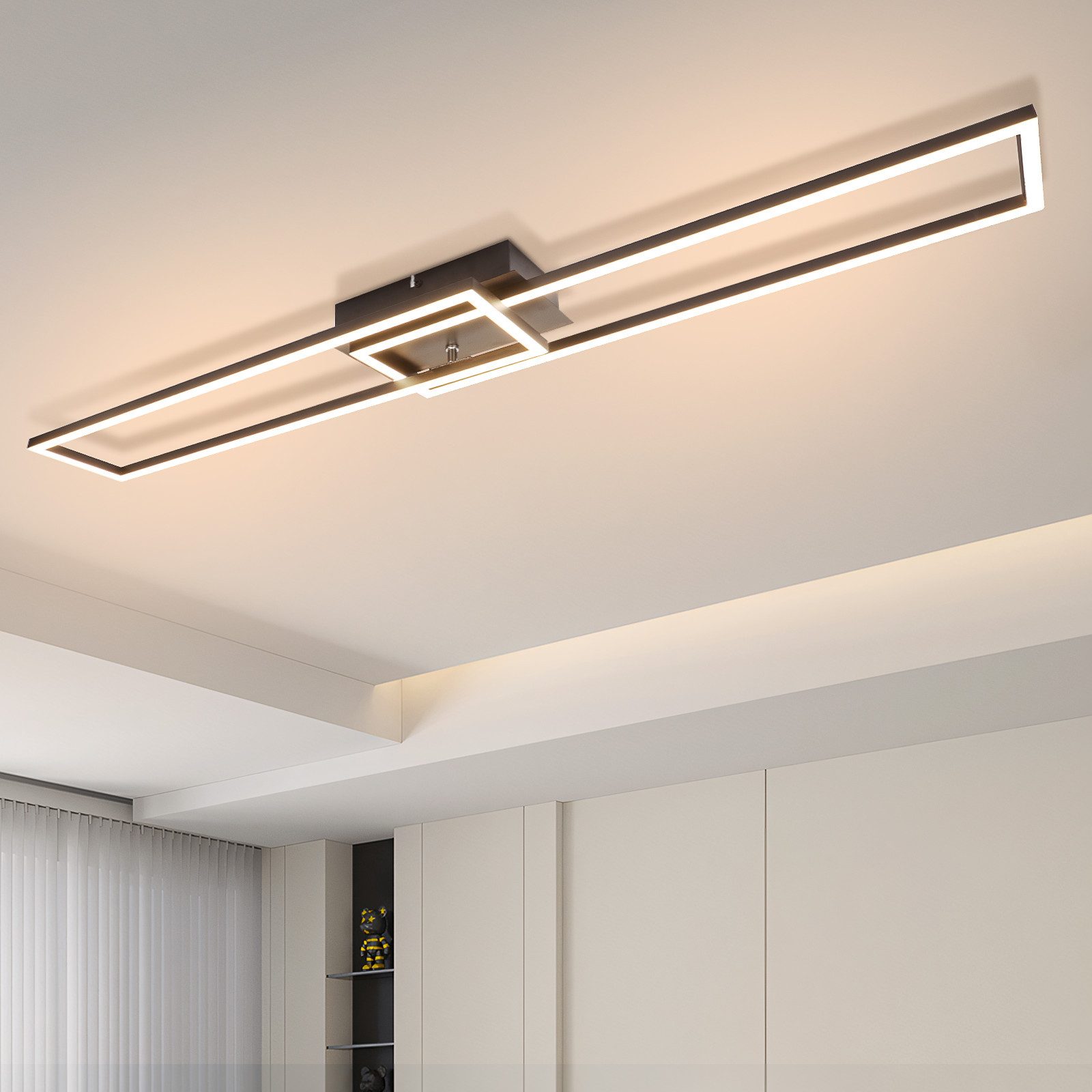 ZMH LED Deckenleuchte Wohnzimmer 2/4 Rahmen günstig online kaufen