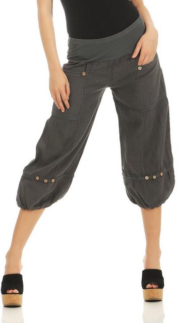 malito more than fashion Caprihose 1575 Damen 3/4 Leinenhose günstig online kaufen