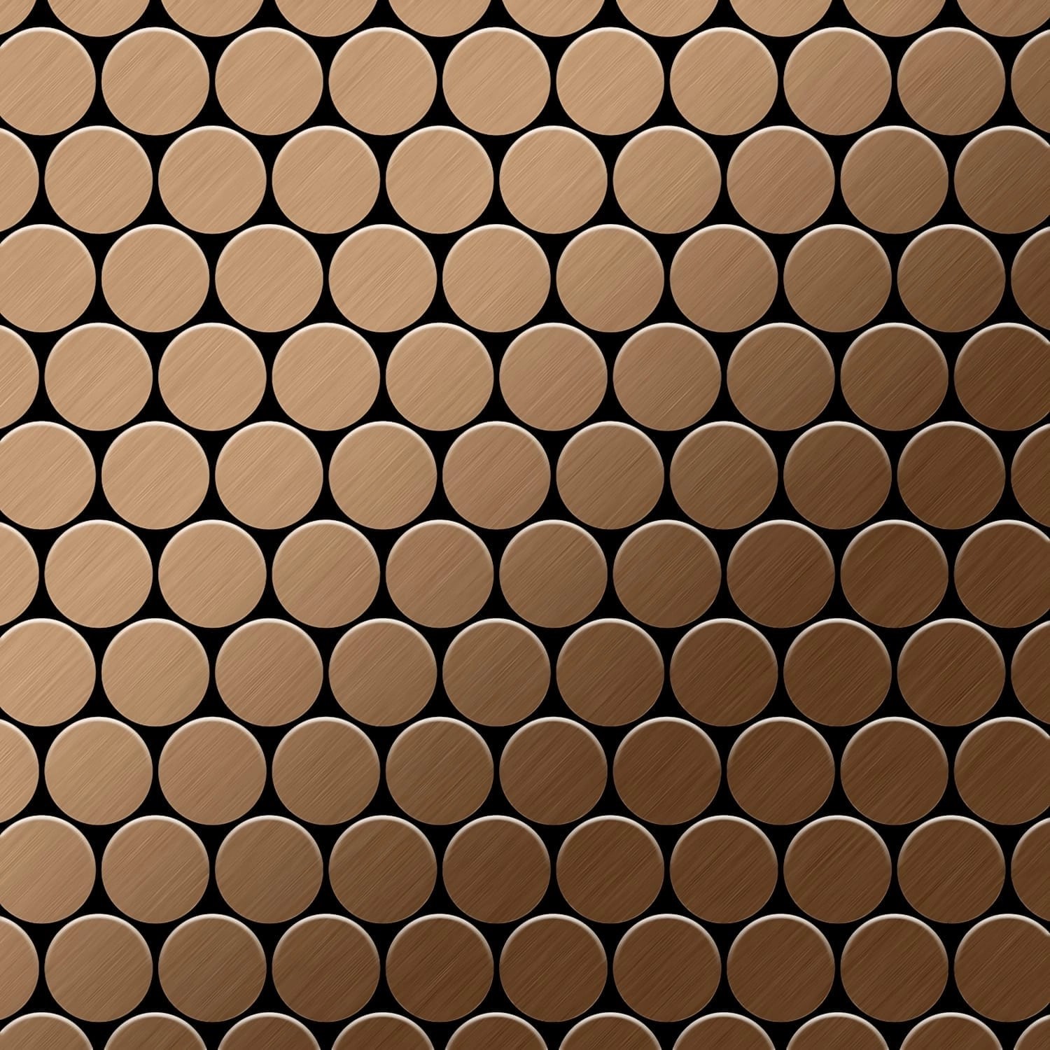 ALLOY Mosaik Fliese Massiv Metall Titan Gebürstet Kupfer 1,6mm Stark Dome-t günstig online kaufen