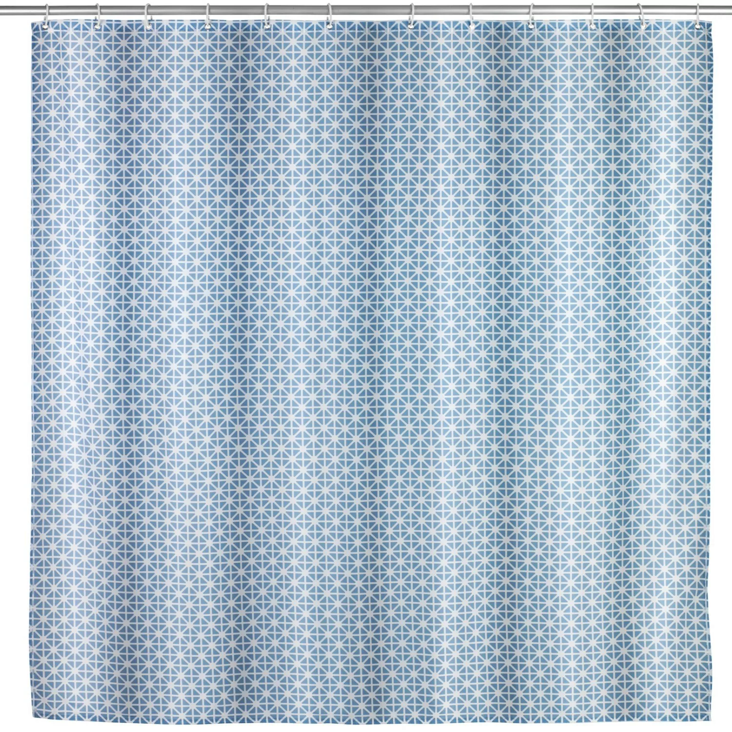 WENKO Anti-Schimmel Duschvorhang Cristal, Textil (Polyester), 180 x 200 cm, günstig online kaufen