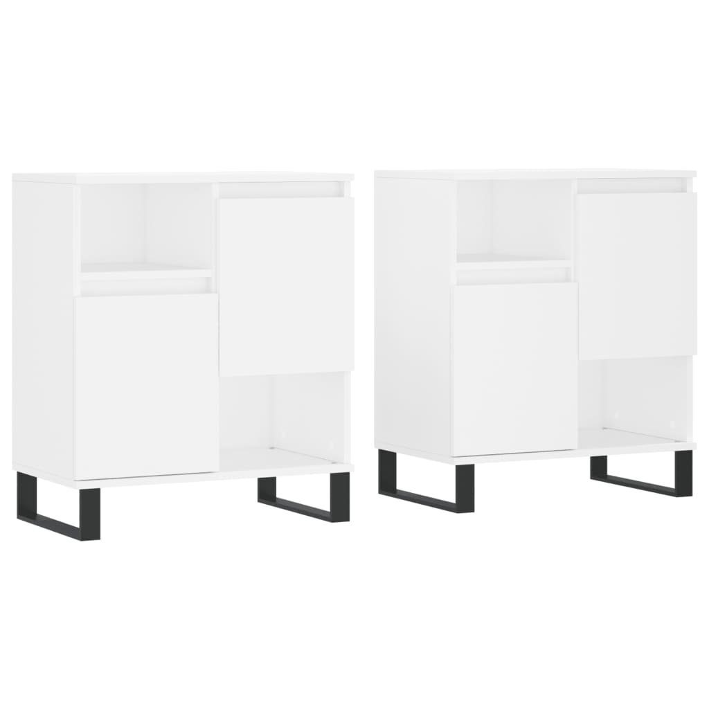 vidaXL Sideboard Sideboards 2 Stk. Weiß günstig online kaufen