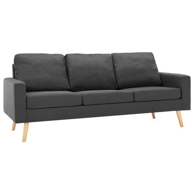 vidaXL Sofa 3-Sitzer-Sofa Dunkelgrau Stoff Couch günstig online kaufen