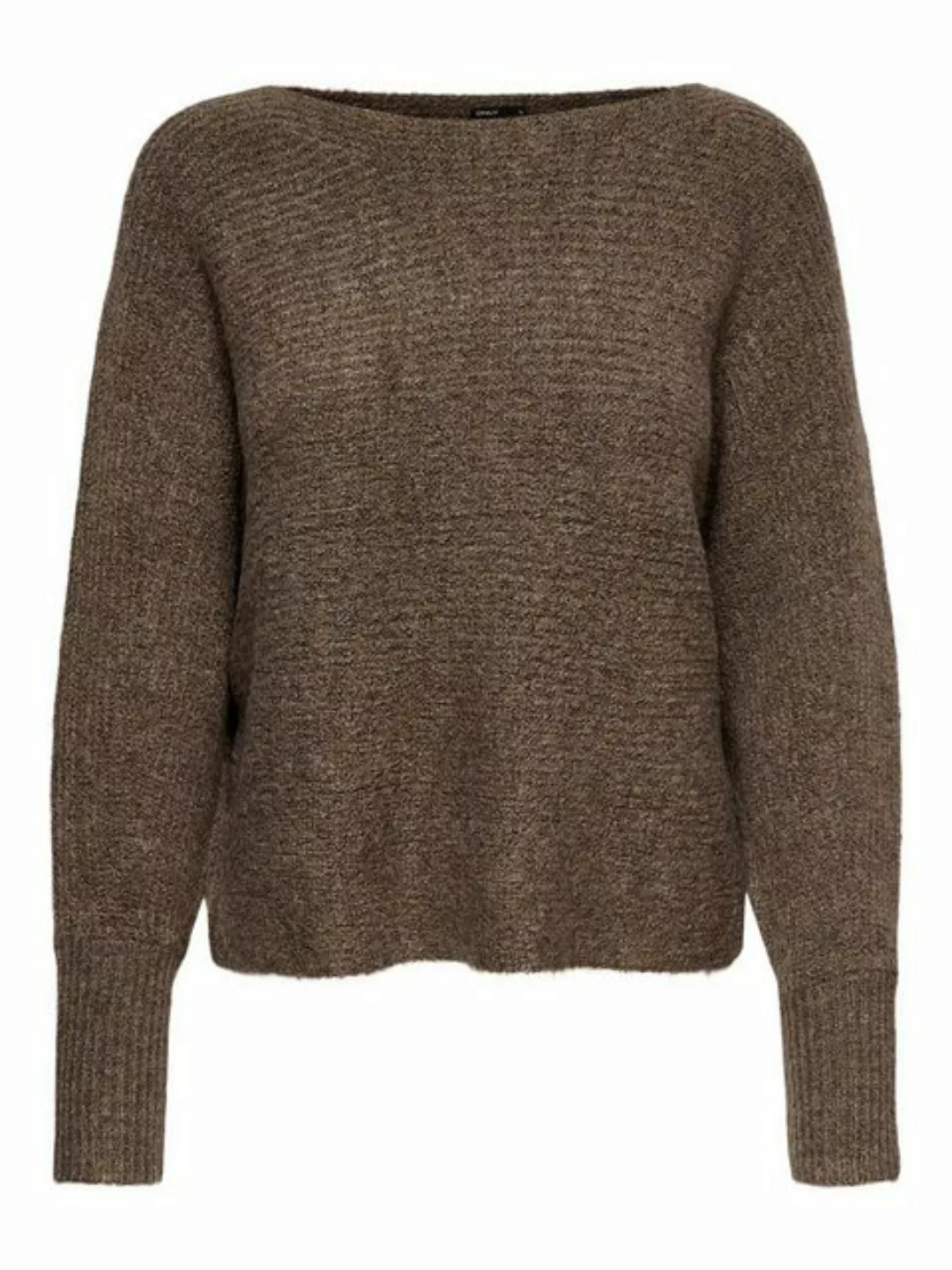 Only Daniella U-boot-ausschnitt Sweater XL Major Brown / Detail Melange günstig online kaufen