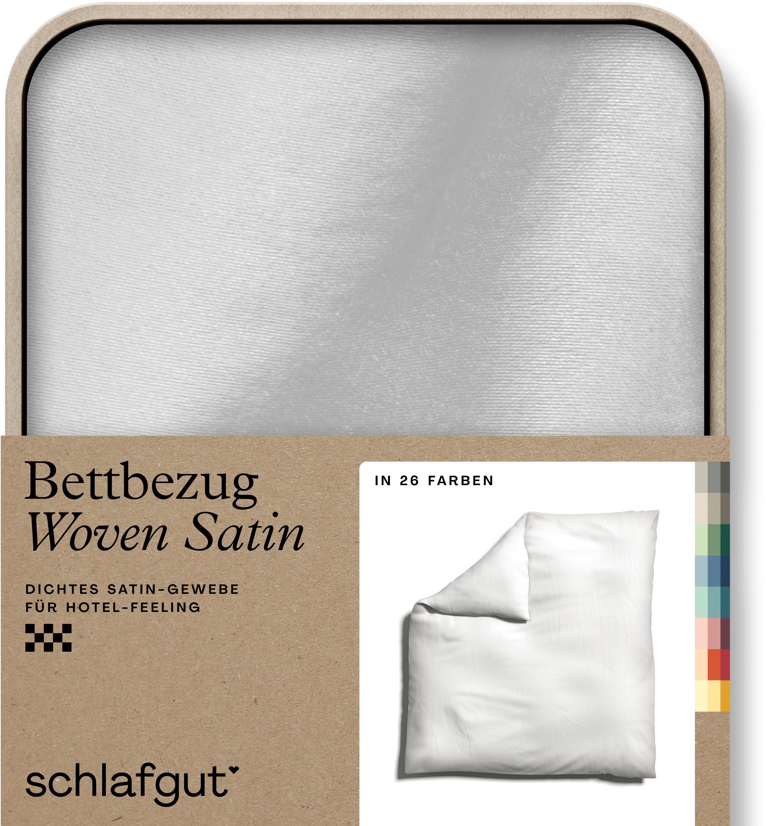Schlafgut Bettbezug Woven Satin, (1 St), günstig online kaufen