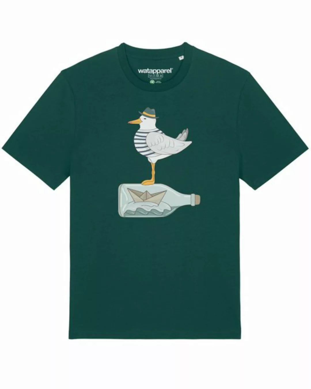 wat? Apparel Print-Shirt Möwe mit Hut (1-tlg) günstig online kaufen