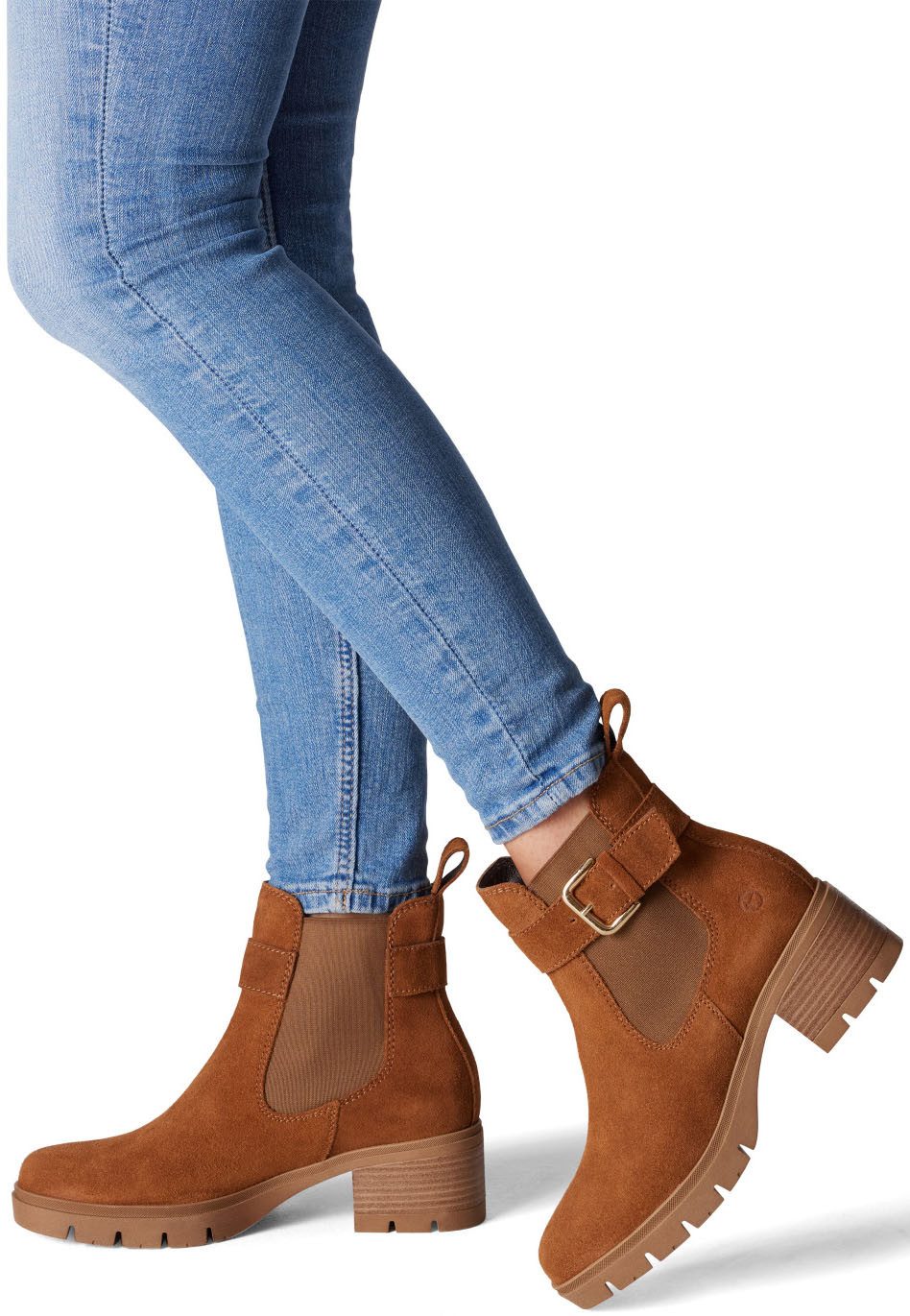 Tamaris Chelseaboots, Blockabsatz, Businessmode, Stiefelette mit günstig online kaufen