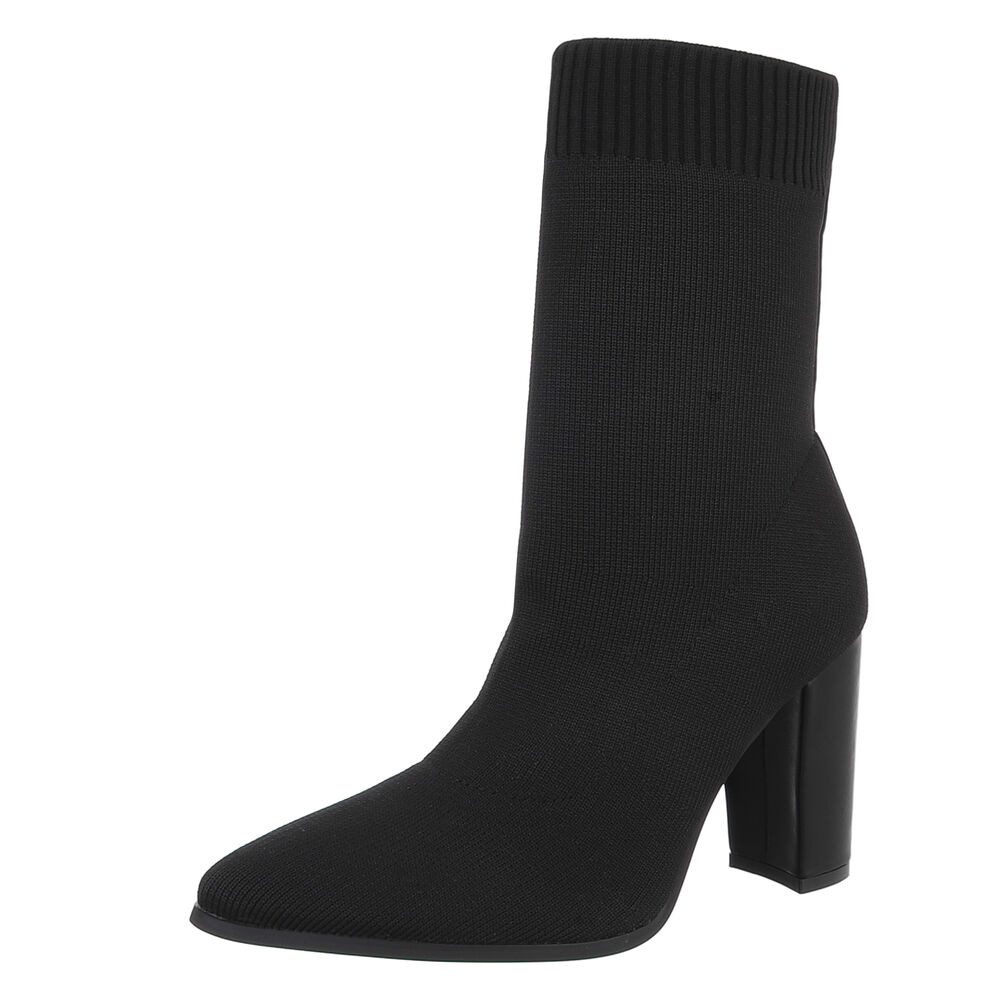 Ital-Design Elegante Strumpfstiefel mit Blockabsatz für günstig online kaufen