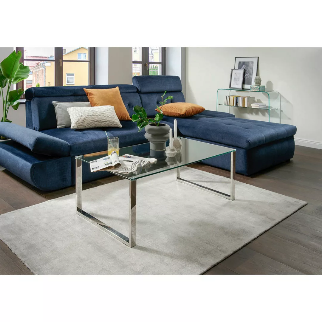 Couchtisch Hollo I glasklar B/H/T: ca. 110x42x65 cm günstig online kaufen