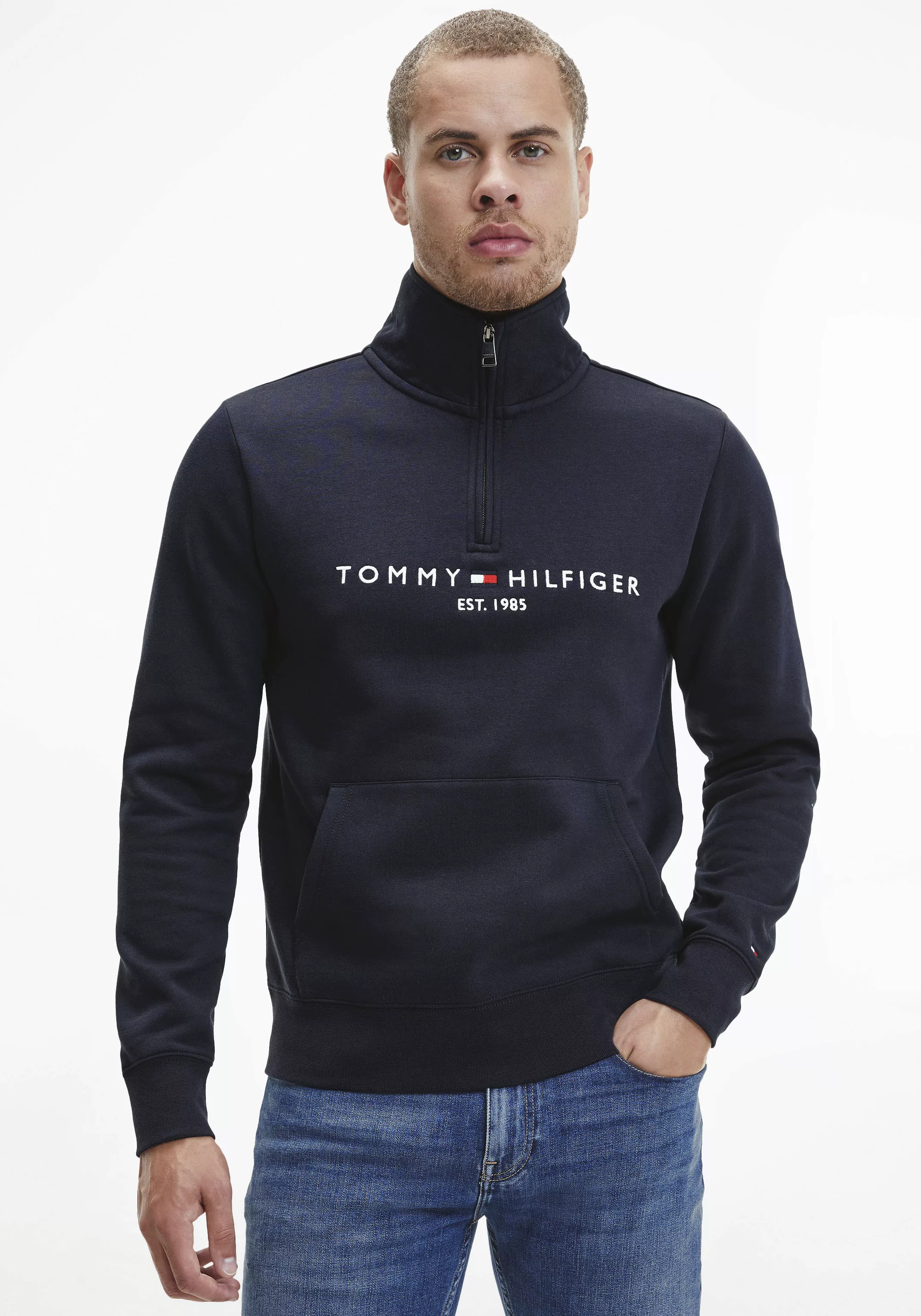 Tommy Hilfiger Sweatshirt "TOMMY LOGO MOCKNECK" günstig online kaufen