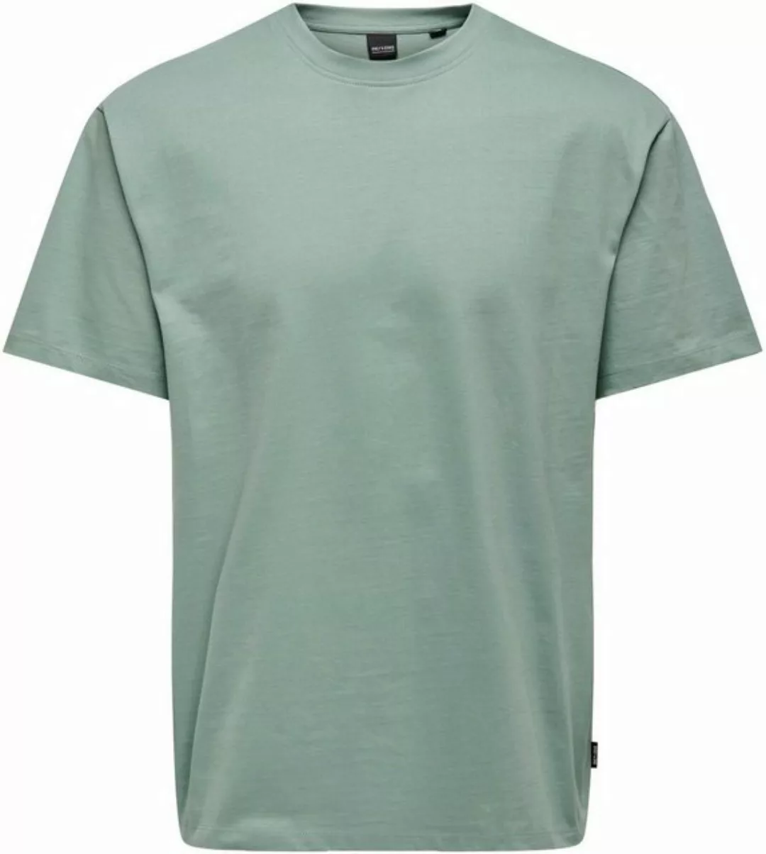 ONLY & SONS T-Shirt - oversize kurzarm Shirt - Basic T-Shirt einfarbig - un günstig online kaufen