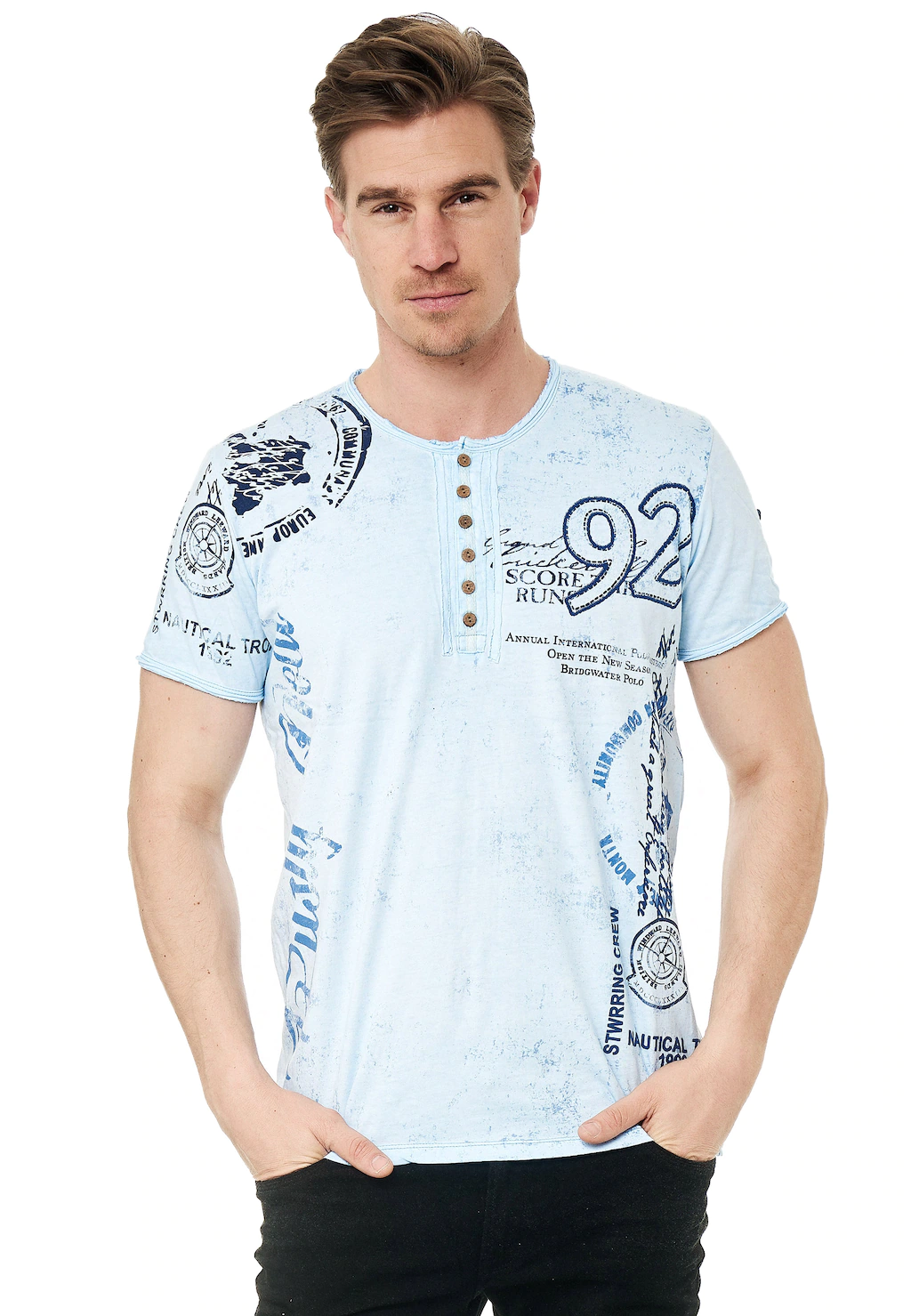 Rusty Neal T-Shirt, mit seitlichem Print günstig online kaufen