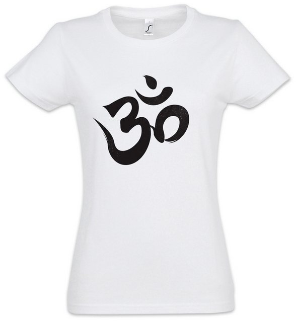 Urban Backwoods Print-Shirt Om Sign Logo Damen T-Shirt Indien ShIva Buddha günstig online kaufen