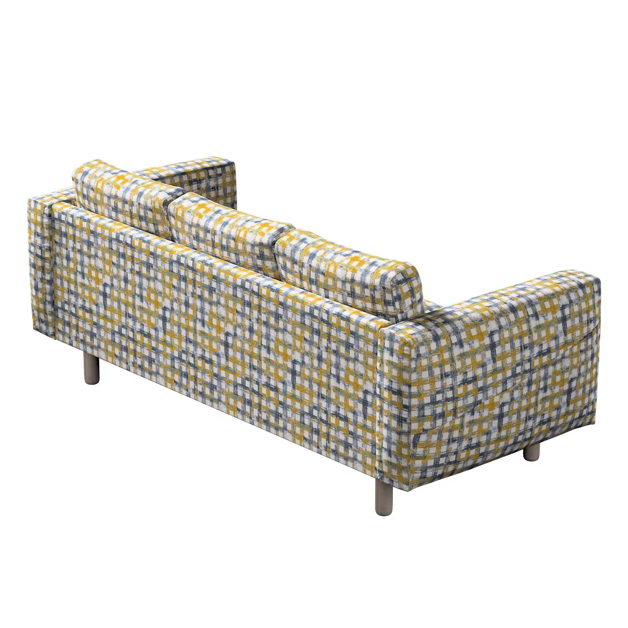 Bezug für Norsborg 3-Sitzer Sofa, blau-gelb, Norsborg 3-Sitzer Sofabezug, C günstig online kaufen