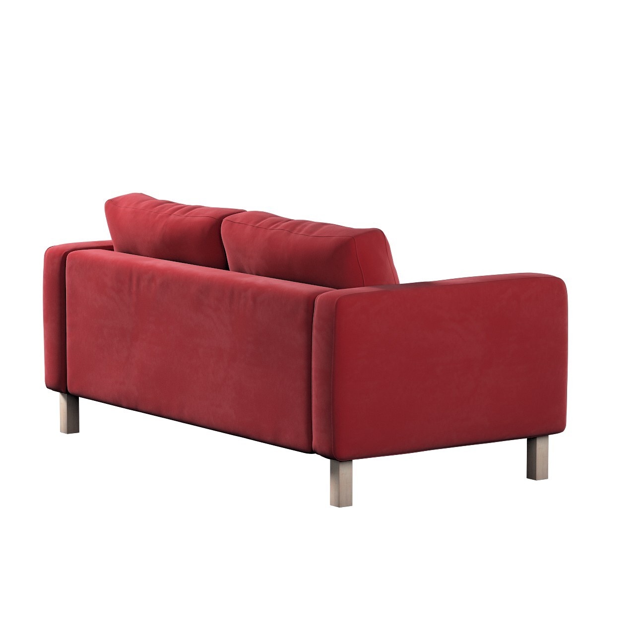 Bezug für Karlstad 2-Sitzer Sofa nicht ausklappbar, rot, Sofahusse, Karlsta günstig online kaufen