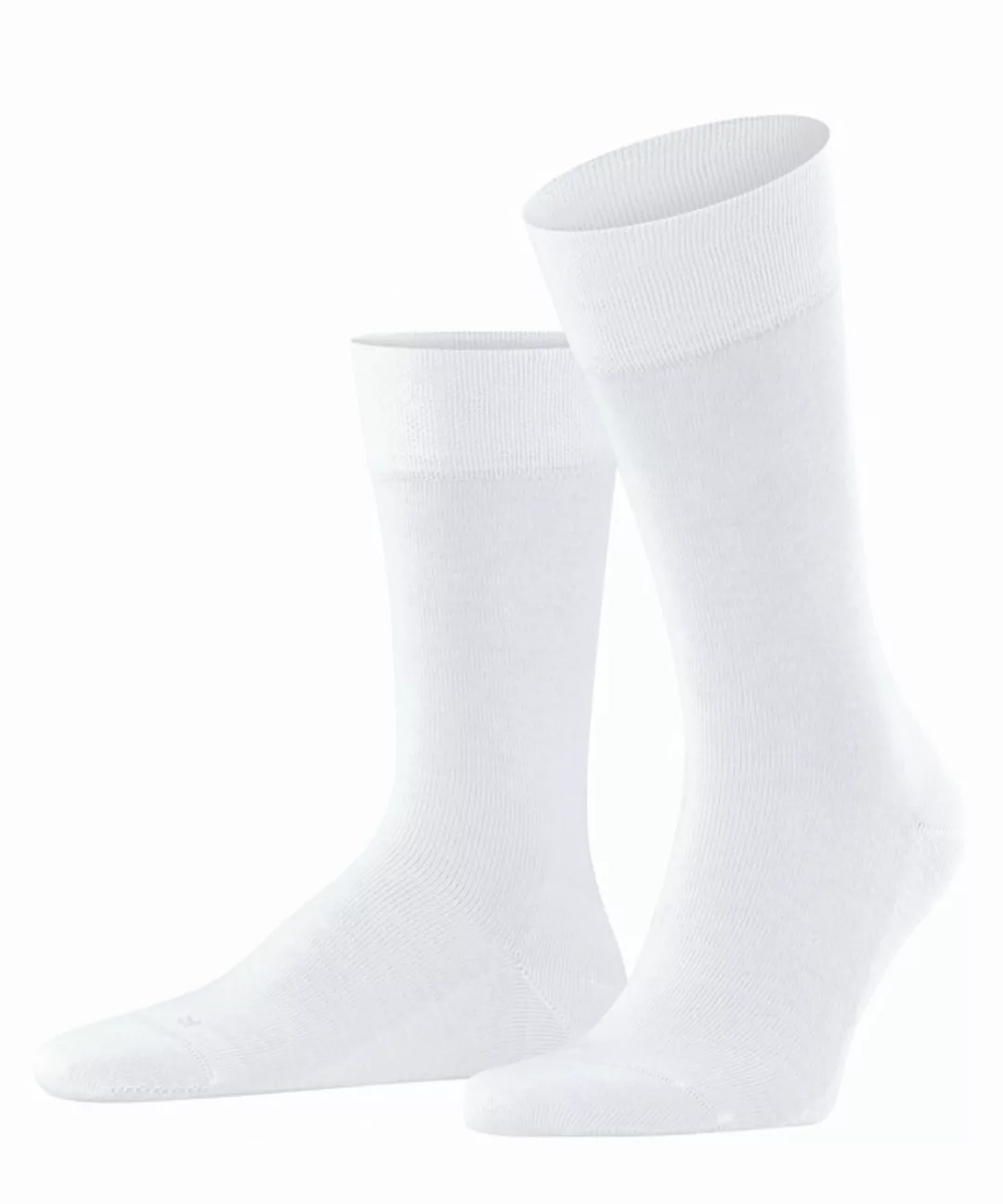 FALKE Sensitive London Herren Socken, 47-50, Weiß, Uni, Baumwolle, 14616-20 günstig online kaufen